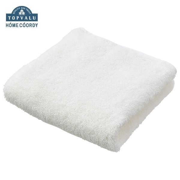 ホームコーディ 肌ざわりが選べるカラータオル フェイスタオル しっかり ホワイト×3