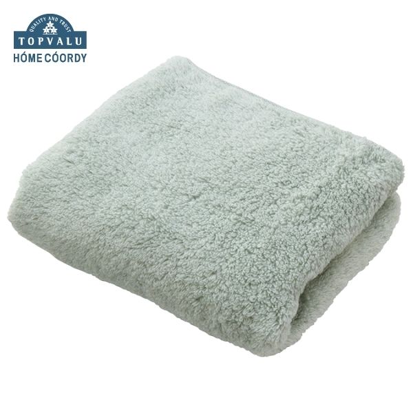 ホームコーディ 肌ざわりが選べるカラータオル フェイスタオル とてもやわらか グリーン×3
