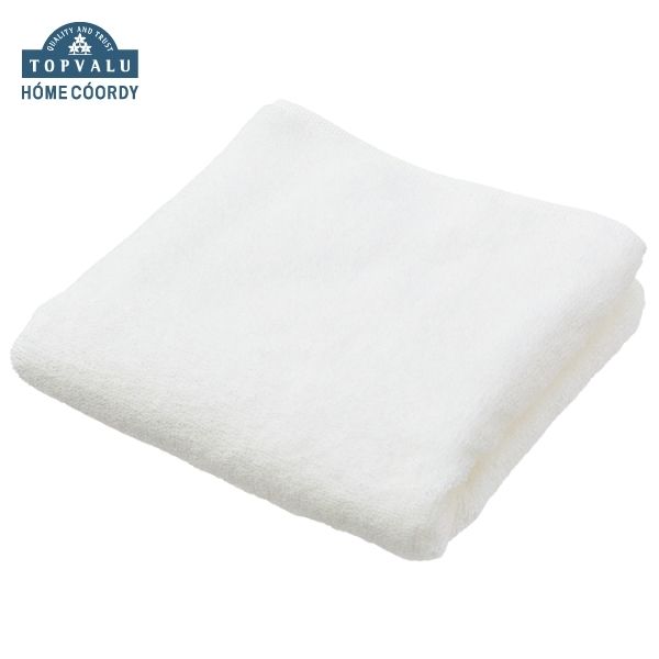ホームコーディ 肌ざわりが選べるカラータオル フェイスタオル やわらか ホワイト×3