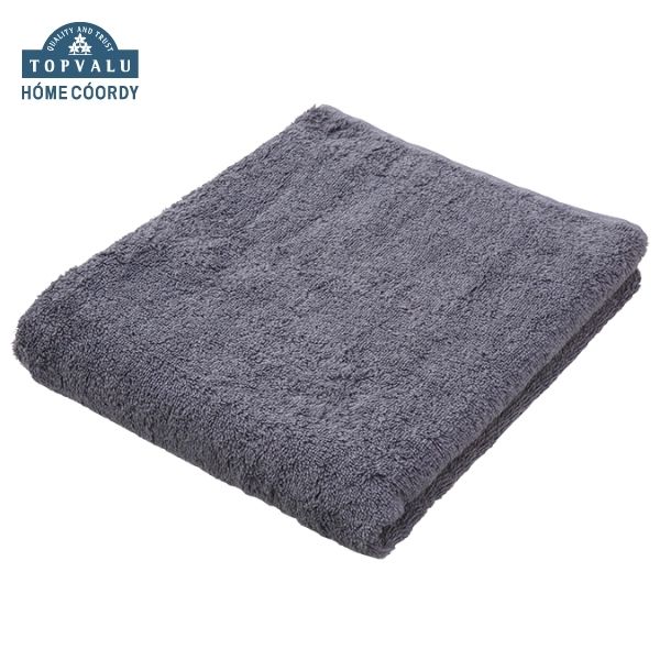 ホームコーディ 肌ざわりが選べるカラータオル バスタオル しっかり グレー×2