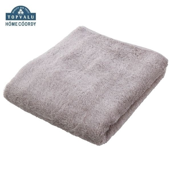 ホームコーディ 肌ざわりが選べるカラータオル バスタオル しっかり グレージュ×2