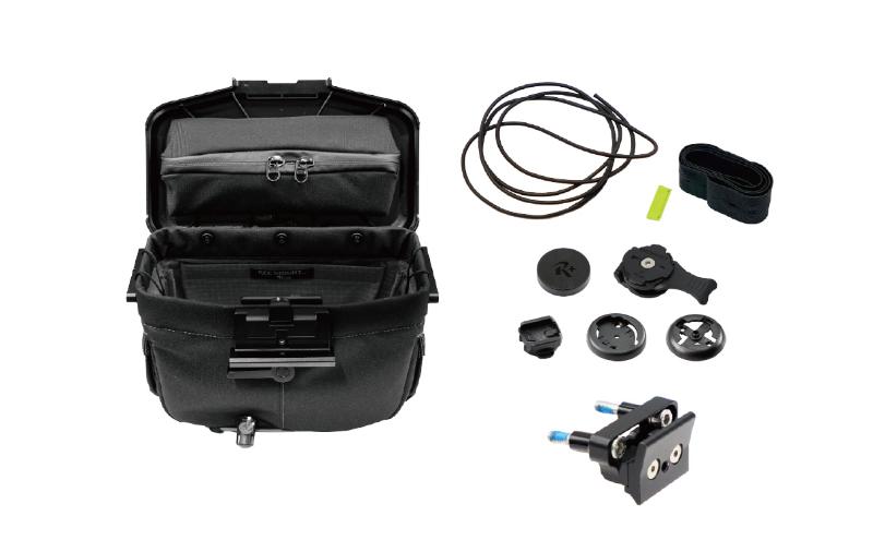 [レックマウントプラス] ライドオンバッグ (ブラック)+ステムボルト専用ベースマウント【R+Bag-BK-BOLT】「Ride On Bag とベースマウント(R+B-BOLT)のセット品」