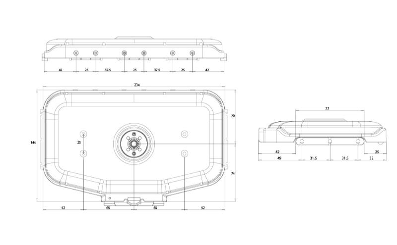 [レックマウントプラス] ライドオンバッグ前方側ヒンジ用ゴープロアダプター【R+CAT-GP3】「Ride On Bag のみに取付可能なアクセサリーパーツのみ。 1枚目の画像が販売商品」