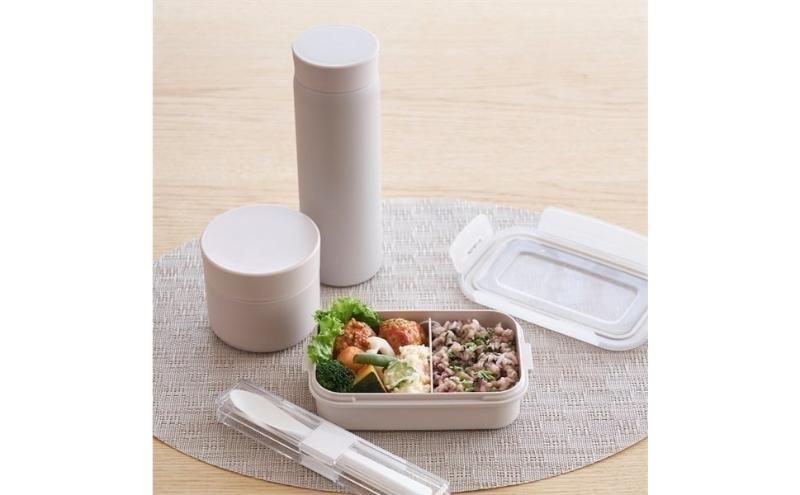 ホームコーディ　シンプルフードジャー 210mL　グレージュ イオンリテール 日用品