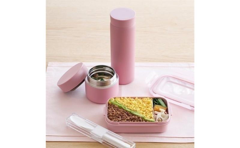 ホームコーディ　シンプルフードジャー 310mL　ピンク イオンリテール 日用品