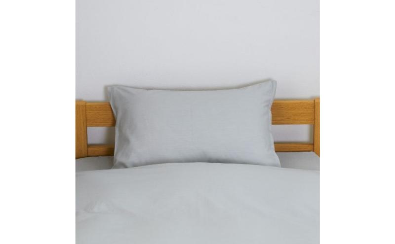 ホームコーディ　まくらカバー　無地　35cm×50cmまくら用 グレー イオンリテール 寝具