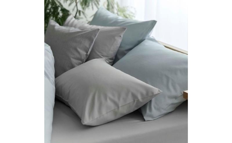 ホームコーディ　まくらカバー　無地　35cm×50cmまくら用 ブルー イオンリテール 寝具