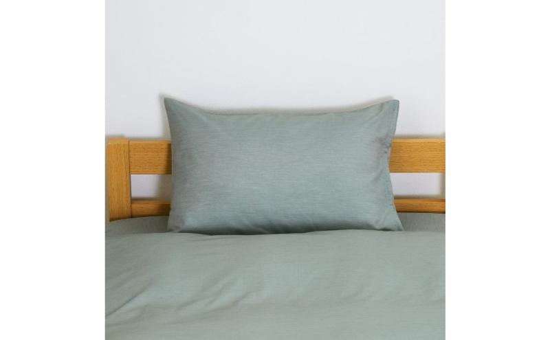 ホームコーディ　まくらカバー　無地　43cm×63cmまくら用 グリーン イオンリテール 寝具