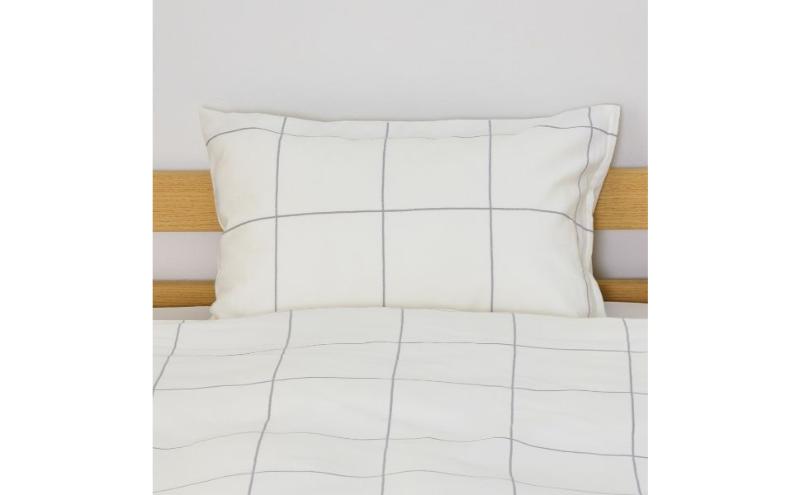 ホームコーディ　まくらカバー（柄） 43cm×63cmまくら用 ホワイト1 イオンリテール 寝具