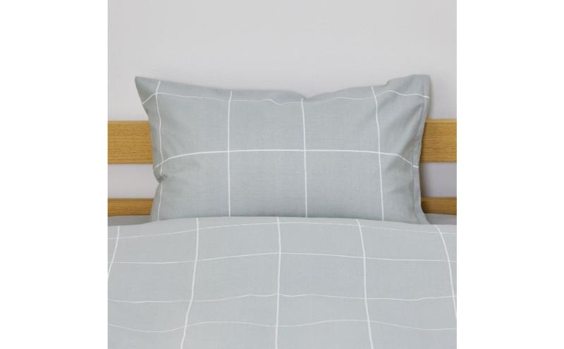 ホームコーディ　まくらカバー（柄） 43cm×63cmまくら用 グレー1 イオンリテール 寝具