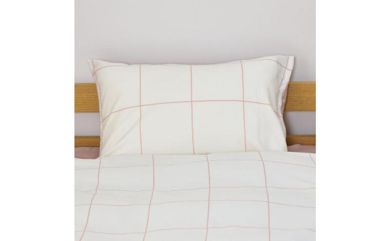 ホームコーディ　まくらカバー（柄） 43cm×63cmまくら用 ピンク1 イオンリテール 寝具