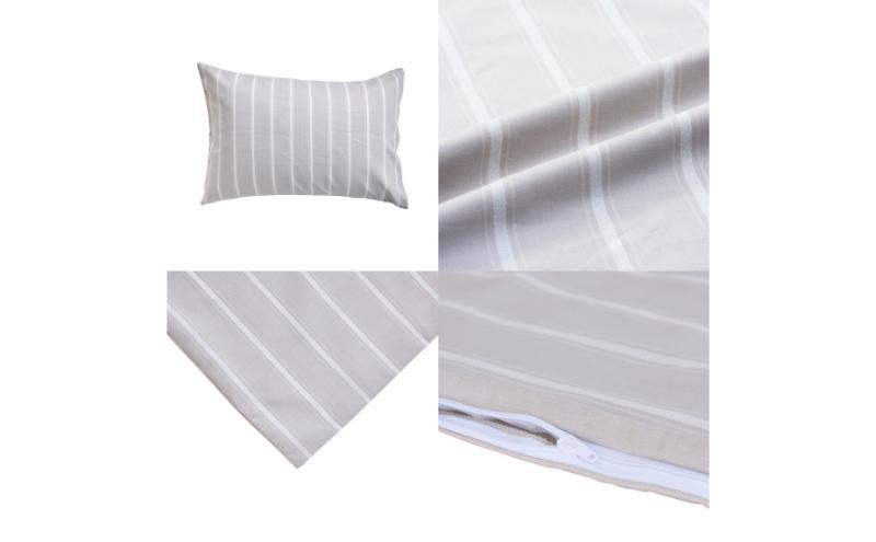 ホームコーディ　まくらカバー（柄） 43cm×63cmまくら用 グレージュ2 イオンリテール 寝具