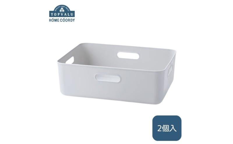 ホームコーディ　やわらか収納ボックスレギュラー浅型　グレー　2個入 イオンリテール 家具
