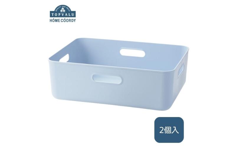 ホームコーディ　やわらか収納ボックスレギュラー浅型　ブルー　2個入 イオンリテール 家具