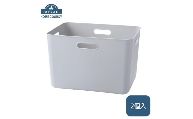 ホームコーディ　やわらか収納ボックスレギュラー深型　グレー　2個入 イオンリテール 家具