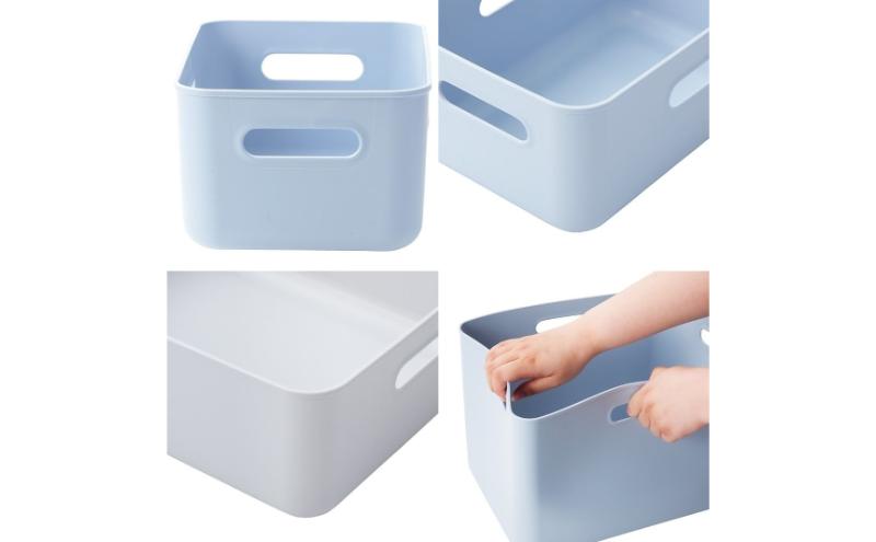 ホームコーディ　やわらか収納ボックスハーフ　浅型　グレー　2個入 イオンリテール 家具