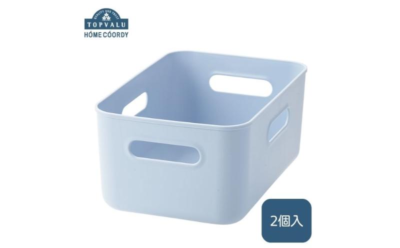 ホームコーディ　やわらか収納ボックスハーフ　浅型　ブルー　2個入 イオンリテール 家具