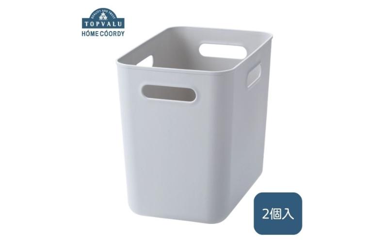 ホームコーディ　やわらか収納ボックスハーフ　深型　グレー　2個入 イオンリテール 家具