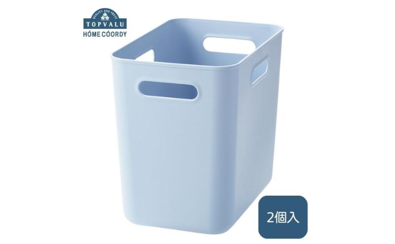 ホームコーディ　やわらか収納ボックスハーフ　深型　ブルー　2個入 イオンリテール 家具