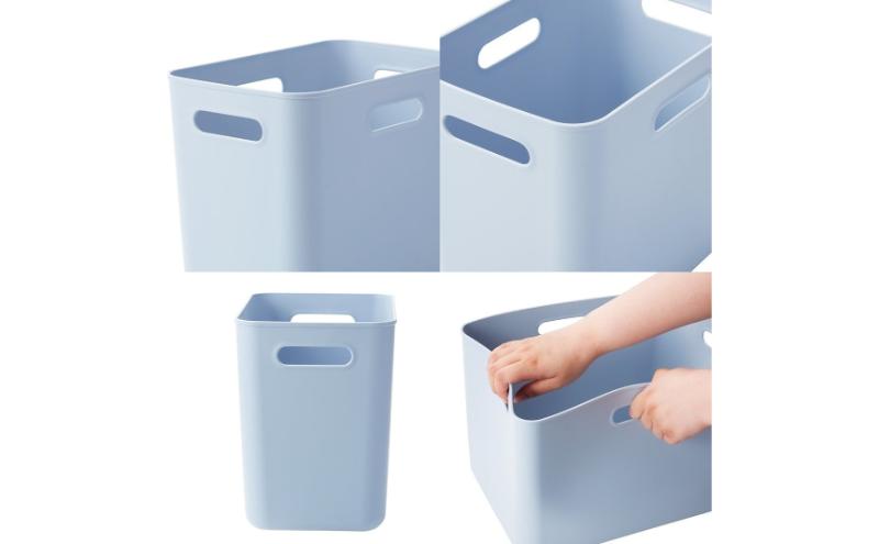 ホームコーディ　やわらか収納ボックスハーフ　深型　ブルー　2個入 イオンリテール 家具