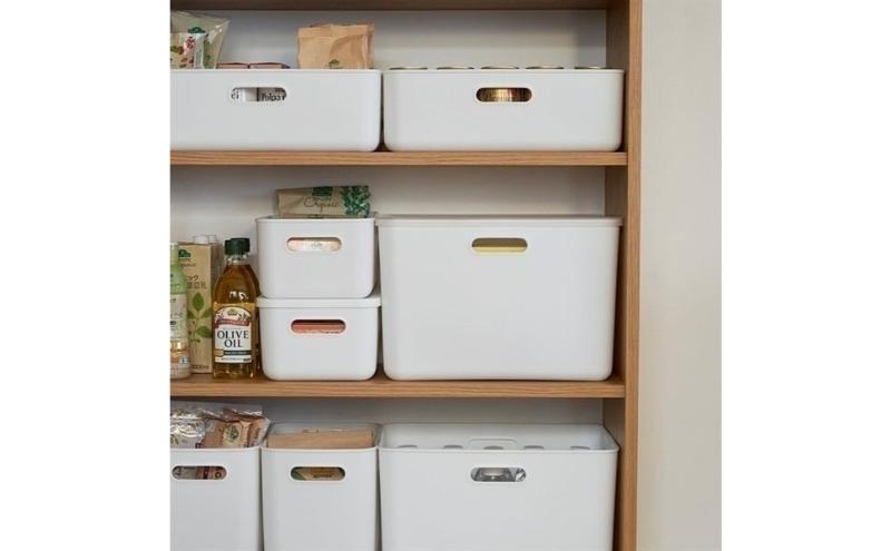 ホームコーディ　やわらか収納ボックスハーフ　深型　ブルー　2個入 イオンリテール 家具