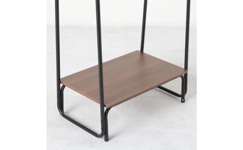 ホームコーディ　棚付きA型ハンガーラックブラック イオンリテール 日用品