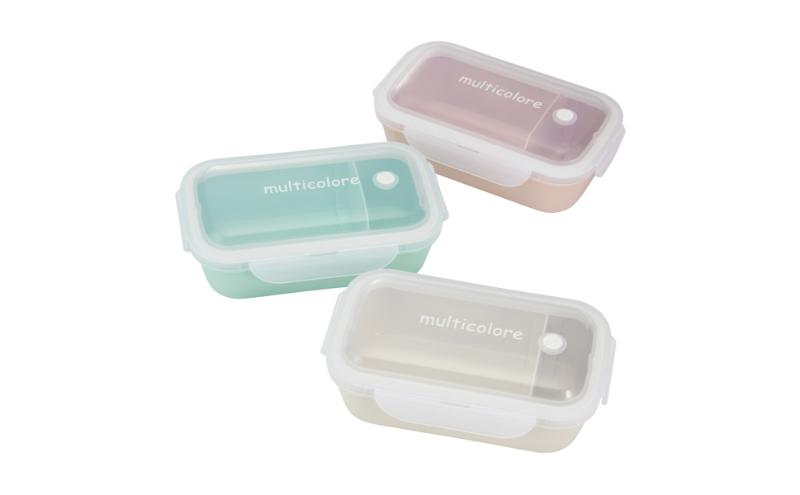 ホームコーディ　ふんわり盛れるシンプルランチボックス1段　ピンク イオンリテール 日用品