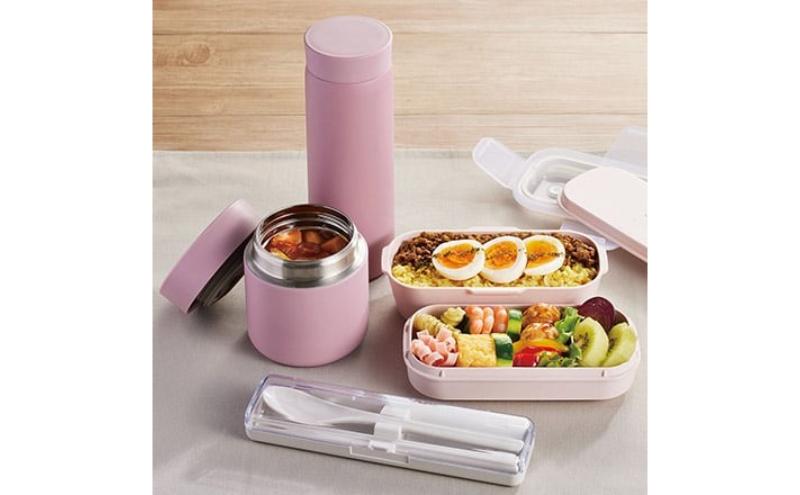 ホームコーディ　ふんわり盛れるシンプルランチボックス1段　ピンク イオンリテール 日用品