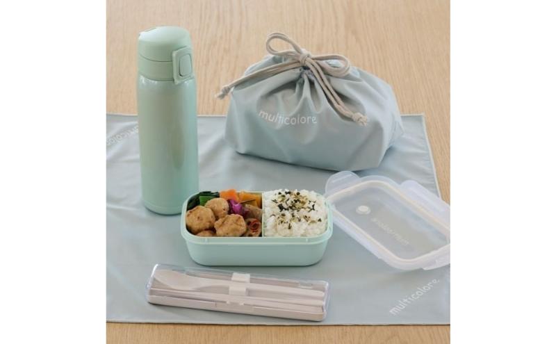 ホームコーディ　ふんわり盛れるシンプルランチボックス1段　ブルーグリーン イオンリテール 日用品