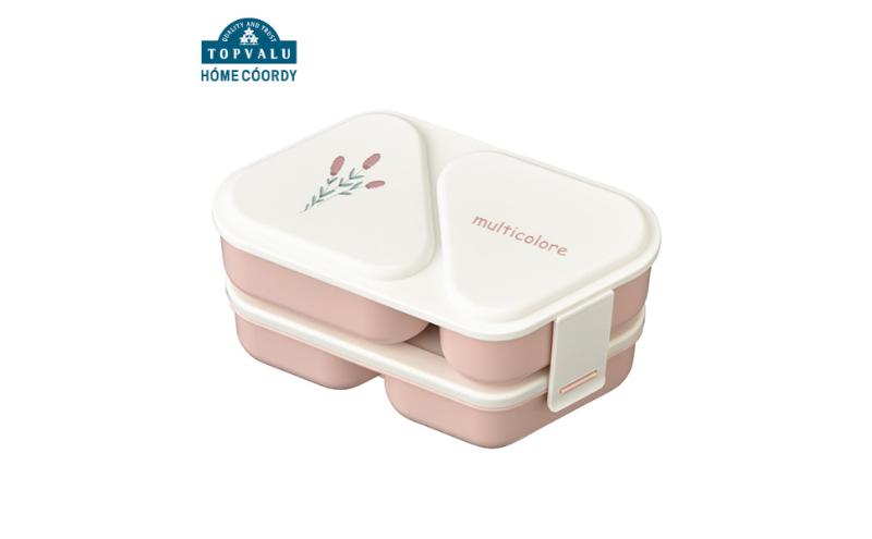 ホームコーディ　おにぎりランチボックス2段　ピンク イオンリテール 日用品