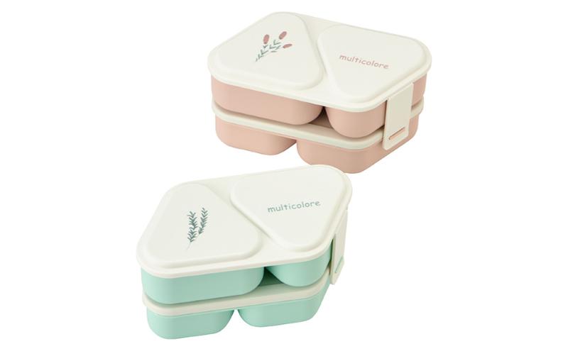 ホームコーディ　おにぎりランチボックス2段　ピンク イオンリテール 日用品