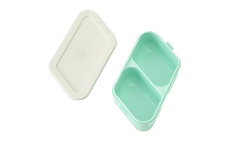 ホームコーディ　おにぎりランチボックス2段　ブルーグリーン イオンリテール 日用品