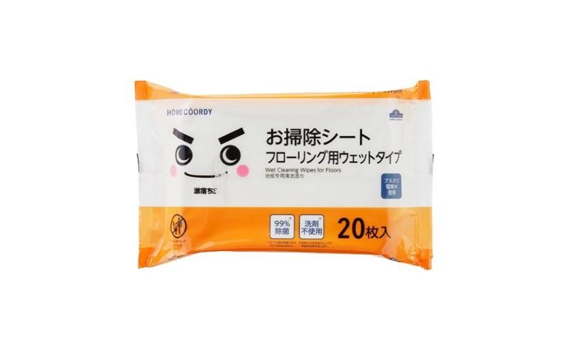 ホームコーディ　お掃除シート　フローリング用ウェットタイプ　5個入 イオンリテール 日用品