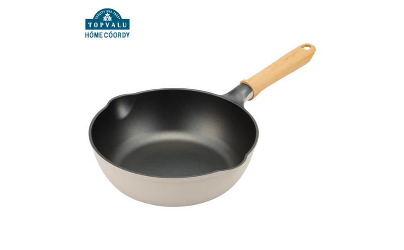 ホームコーディ　IH対応　ダイヤモンドコーティング　軽量フライパン　24cm　深型 イオンリテール 調理　料理