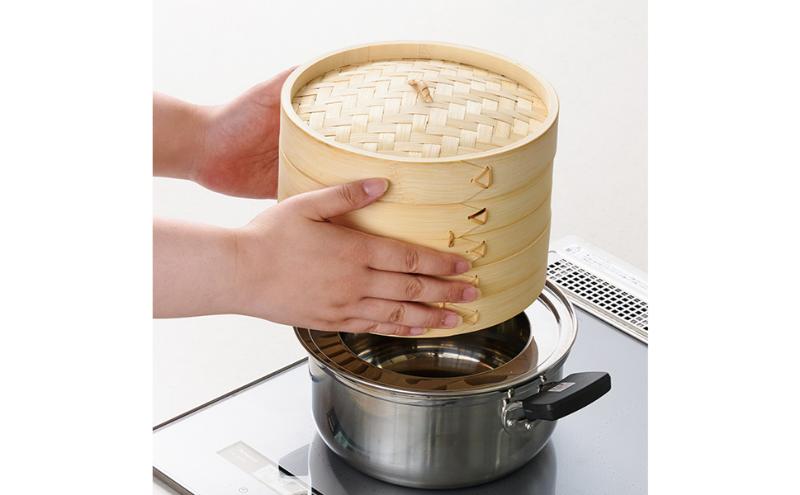 ホームコーディ　竹蒸篭　18cm  イオンリテール 調理　料理