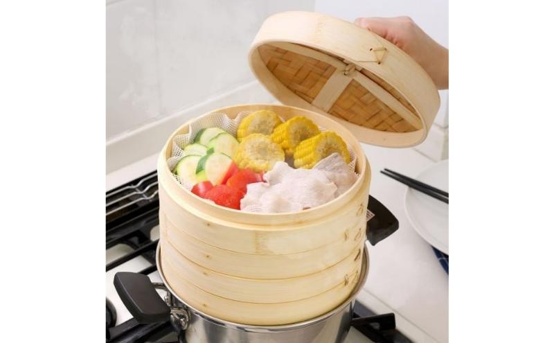 ホームコーディ　竹蒸篭　18cm  イオンリテール 調理　料理