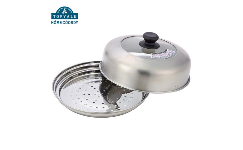 ホームコーディ　ステンレス製　ドーム型蒸し器セット 24-26cm  イオンリテール 調理　料理