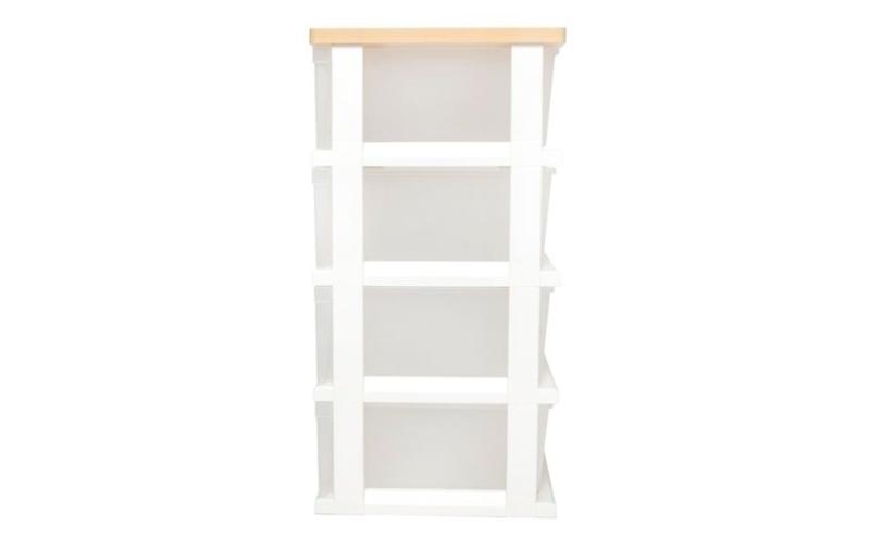 ホームコーディ 　木製天板ストッカー 組立式　4段 イオンリテール 日用品