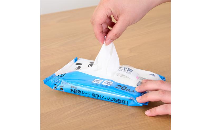 ホームコーディ　お掃除シート　電子レンジ＆冷蔵庫用　5個入 イオンリテール 日用品