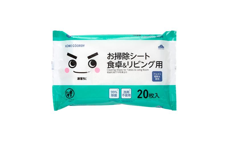 ホームコーディ　お掃除シート　食卓＆リビング用　5個入 イオンリテール 日用品