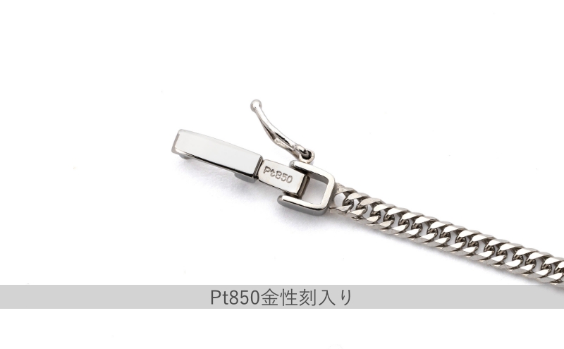 PT850 6面ダブル喜平 ネックレス 10g 50cm ファッション アクセサリー しなやか 高級感 金 プラチナ 日本製 千葉市 千葉県