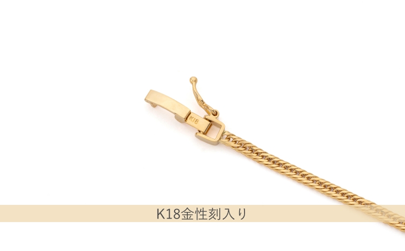 K18 12面トリプル喜平 ブレスレット 3g 18cm ファッション アクセサリー しなやか 高級感 金 プラチナ 日本製 千葉市 千葉県