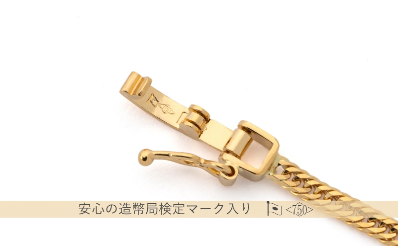 K18 12面トリプル喜平 ネックレス  6.5g 45cm ファッション アクセサリー しなやか 高級感 金 プラチナ 日本製 千葉市 千葉県