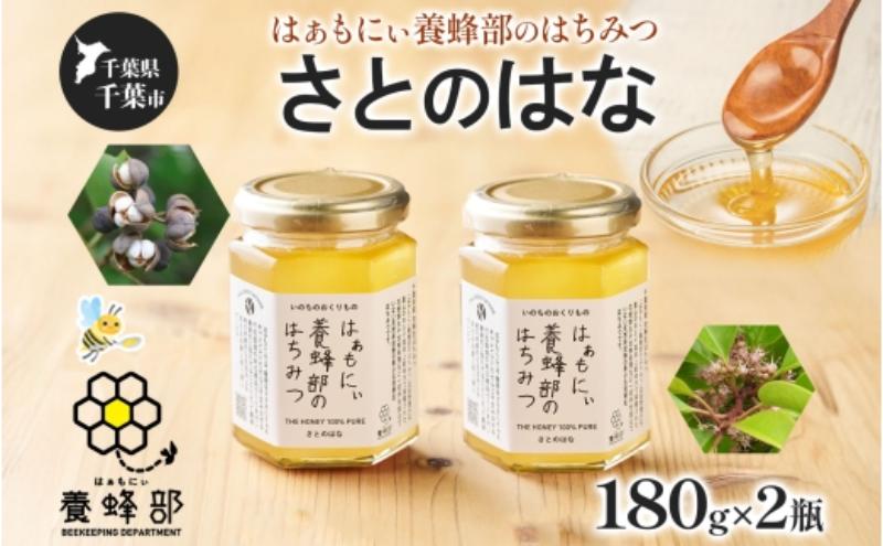 はぁもにぃ 養蜂部のはちみつ さとのはな 180g×2個 蜂蜜 ハチミツ 完熟 生はちみつ 非加熱 千葉県産 里山 花の蜜 百花蜜 ギフト 送料無料 千葉県 千葉市