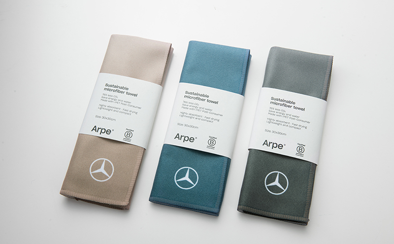 Arpeハンドタオル グレー  メルセデス ベンツ Mercedes-Benz