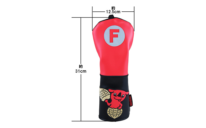 チーバくんヘッドカバーコレクションVol.1 RED×BLACK EDITION フェアウェイウッド用 ゴルフ ヘッドカバー 千葉市 千葉県