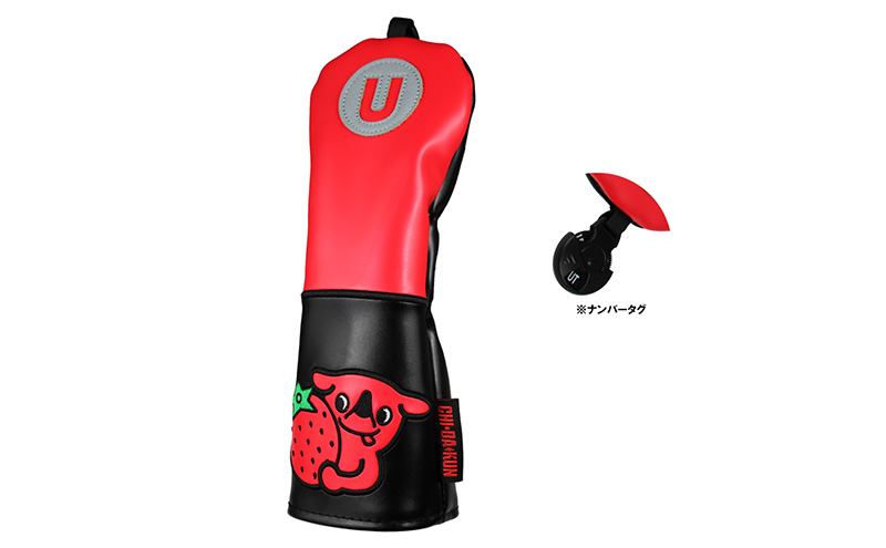 チーバくんヘッドカバーコレクションVol.1 RED×BLACK EDITION ユーティリティー用 ゴルフ ヘッドカバー 軽量 千葉市 千葉県