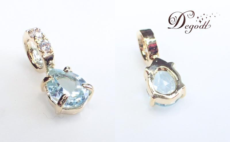 Ｄegoddデゴッド ブルートパーズPSネックレス ネックレス 首飾り 天然石ネックレス アクセサリー 天然石アクセサリー ジュエリー シンプル 普段使いアクセサリー