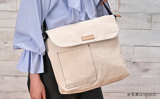 かぶせショルダー　カーキ　【12203-0381-2】