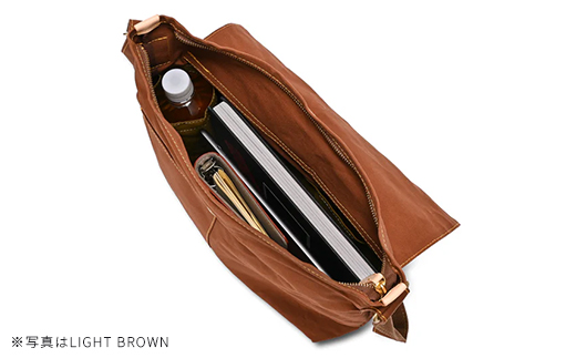 かぶせショルダー　カーキ　【12203-0381-2】